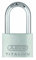 ABUS Vorhängeschloss Titalium 64TI/40HB40 gl.-6412 - gleichschließend und mit hohem Bügel - Kellerschloss mit Schlosskörper aus Spezial-Aluminium - ABUS-Sicherheitslevel 5