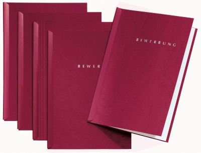Bewerbungsmappe Pagna rot # PAG 22005-01 Start 5xSet