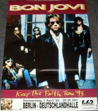 BON JOVI – Keep The Faith Tour 1993 – 50 x 70 cm zeigt/Poster