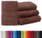 AR Line 4er Pack zum Sparpreis, Frottier Handtuch-Serie - in 7 Größen und 16 Farben 100% Baumwolle 500 g/m², 4er Pack Handtücher (50x100 cm) in Schokobraun