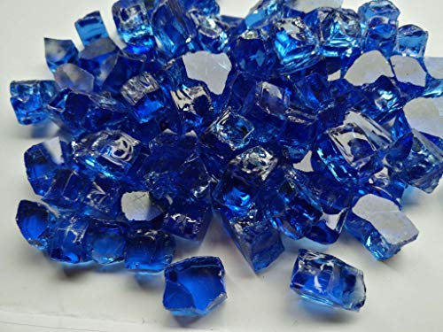 Feuerglas,Cobald Blau reflektierend (10)