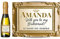 Personalised Label for Mini Champagne or Mini Wine Bottles – Anniversary, Wedding, Engagement, Hen Party, Birthday, Congratulations or Any Occasion You Like (Gold/Gold)