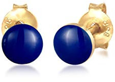 Elli Ohrringe Damen Ohrstecker Kreis Basic Geo Trend in 925 Sterling Silber Vergoldet