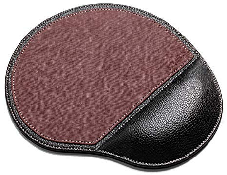 Ergonomisches Mauspad Mit Handauflage - Leder Gaming Mouse Pad, Business Style PU Hochwertige Handgelenkauflage für Studenten, Arbeiter, Computer, Laptop, Heim