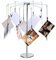 Mollytek Desktop Fotohalter mit Clips Postkarte Geschenk Karte Bild Display Ständer Dekor Foto Baum für Tisch Karussell Romantisches Design plattiertem Draht und 12 Metall