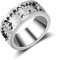 AMZCOM Spinnerring Damen Herren Drehring mit Geschenkebox, Fashion Herren Band Ring, Zahnrad Mechanik Täglicher Ring, Zappelringe Zahnradring der Sich bewegt,Freundschaftsringe,9