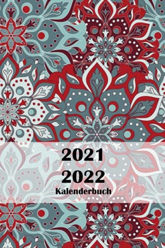 Kalenderbuch 2021 2022: A5 wochenplaner 21 - 22 , von Mai 2021 bis 2022 Juni , Jahresplaner kalender , Terminplaner buchkalender , Blumen flowers
