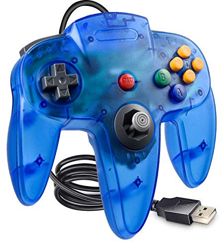 Classic N64 Controller per PC, N64 Wired USB Controller Game Pad Joypad Controller per Windows & MAC & Raspberry Pi