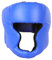 LOVIVER Tragbare Boxkopfbedeckung für Kopfschutz Wangenschutz Wrestlinghelm Lederkopfbedeckung für Sparringstraining Kickboxen MMA, Blau, 58 bis 66 cm