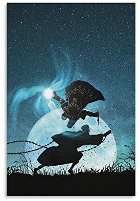 BUZHI Minato Vs Obito Poster Wandkunstdruck Dekorative Malerei Leinwand Poster für Zuhause und Büro Dekorationen 40 x 60 cm