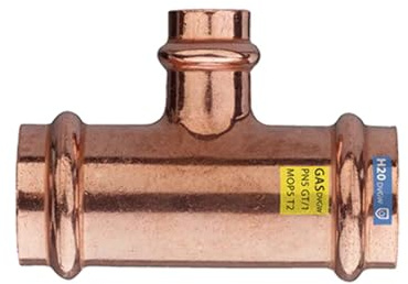 T-Stück Reduziert Fff Kupfer A Druck Wasser/Gas Diam. 35 x 18 x 35
