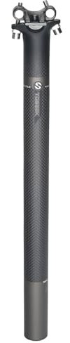 Mountainbike Sattelstütze 27.2/30.9/31.6mm Carbon Fiber Offset 0mm Fahrrad Sattelstütze Rohr 350/400mm Fahrrad Sattelstütze für MTB, Rennrad, BMX (27.2x400mm)