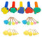 QHFlashbuy 25 Pièces Brosse à Eponges Rondes,Pinceaux Éponge Peinture avec Manche Bois,Enfant Peinture Éponge pour Les Enfants Peinture Et Bricolage(5 Tailles)