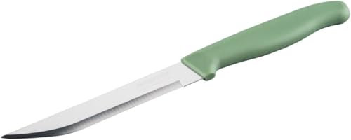 Nirosta Coltello per hobby - Serie Elemental, extra affilato, durevole e design innovativo, manico verde, Made in Germany