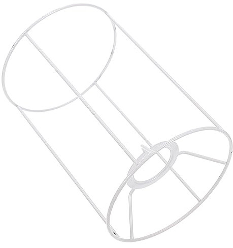 Alipis 1 Pc Porte-ombre Roulement Pour Vitrine Bague D'adaptation Pour Abat-jour Ensemble Danneaux Dabat-jour Abat-jour De Lustre Cylindrique Blanche Démodé E27 Cadre D'abat-jour Le Fer