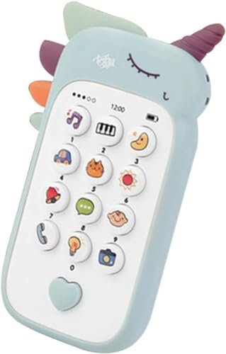 Collazoey Jouet Bebe 1 an, Jouets de Téléphone Portable, Cadeau Éducation Sensorielle Précoce pour 6 9 12 18 Mois Tout,Cadeau pour Filles, garçons (Bleu)