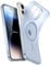 ESR für iPhone 14 Pro Max Hülle, Kompatibel mit MagSafe, Klares Silikon Handyhülle iPhone 14 Pro Max Case, Stoßfeste Dünne Vergilbungsbeständige Transparente Schutzhülle, Zero Serie, Mattblau
