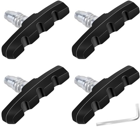 4 Stück Bremsbeläge Fahrrad 70mm V-Brake Bremsklötze Felgenbremse Bremsbeläge Fahrrad Bremsbacken Fahrrad Bremsbeläge, Bremsschuh Set für Straßenrad Mountainbike