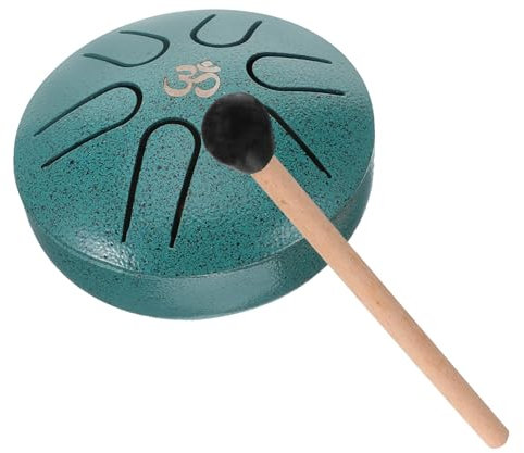 COSMEVIVI Mini-Zungentrommel aus Titanstahl 3 Zoll (7 6 cm) ätherische Handtrommel zum Entspannen Schlaginstrument für den Heimgebrauch