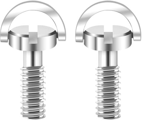 QZKJQDD 1/4 Zoll Kamera Befestigungsschraube, 1/4 Zoll Schraube, Schrauben, Screws, Stativschraube, Schrauben Set, QR-Schnellwechselplatte für Kamerastativ-Einbeinstativ (2 Stück)