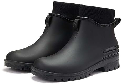 ACosySch Stivali Pioggia Donna Impermeabile uomo Antiscivolo Leggere Comode Stivali Gomma Moda Pioggia per Esterni Giardinaggio Boots Stivali invernali Scarpe da uomo