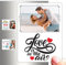 Dekopix Foto Imán para la Nevera Personalizado con tu fotografía con Texto de Amor o cariño. Regalo de Cumpleaños Original, Regalos Pareja, Aniversario, San Valentín, Novio o Novia (Modelo 1)