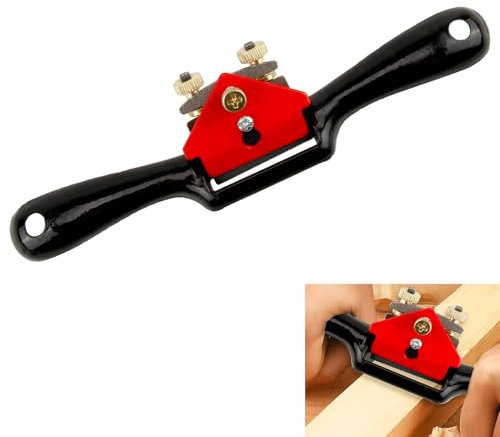 Pialla a Mano in Legno Regolabile per Lavorazione del Legno,Pialla per Legno,Strumento di Taglio Bordo Perfetto per Intagliatori di Legno, Carpenteria, Piallatura di Legno Duro (9 pollici)