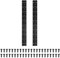 PATIKIL 20x2 Inch Piano Hinge, 2 Pack 304 Stainless Steel Continuous Hinge with Holes for Piano Gate Door Wooden Storage Box Cabinet Boat, Black