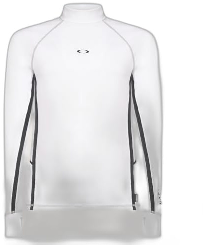 Oakley Langärmeliger Rashguard für Herren, Weiss/opulenter Garten, L