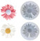 MOLZINY 2 Piezas Moldes para velas de margaritas molde de silicona de flores con agujero Moldes para Velas para hacer jabón de aromaterapia moldes para hornear chocolate,fiesta, decoración del hogar