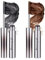 2 Stück Iron Eye Mascara Eisen Ironeye Eisenlocke 5d Curling Eyelash Iron MascaraWasserdicht & Schweißfest,Langer Schwung, Volumen Ohne Klumpen,für Jeden Make-up-Stil,Schwarz + Braun
