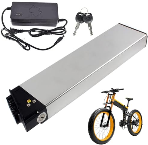 WILLQ 48 V 10,4 Ah/12,8 Ah/14 Ah Ebike-Akku Lithium-Ionen-Akkupack im Akku für 250-700 W Elektrofahrrad-Klappmotor für Mountainbikes mit Ladegerät,48v14ah