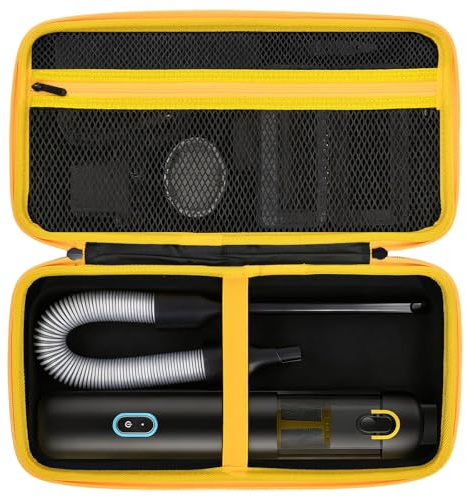 Huucozn Estuche de Rígido para Aspirador de Coche Portátil - Funda Protectora para Aspirador de Coche Compatible con Fanttik Slim V8/V10, Apex y Modelos Mate - Bolsa Aspirador para Coche con Asa