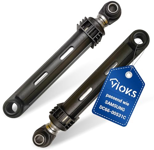 VIOKS 2x Stoßdämpfer Waschmaschine 80N Ersatz für Sаmsung DC66-00531C DC6600531C DC66-00343D DC66-00421B Dämpfer Schwingungsdämpfer Vibrationsdämpfer Reibedämpfer für Waschmaschine