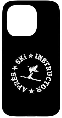 Hülle für iPhone 15 Pro Apres-Ski-Instructor Seal (Vintage Weiß) Ski