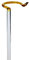 Orchideenstab Blumenstab Blumenhalter aus Glas Spitze gelb 3 x 23 cm handgeformt Lauschaer Glas das Original