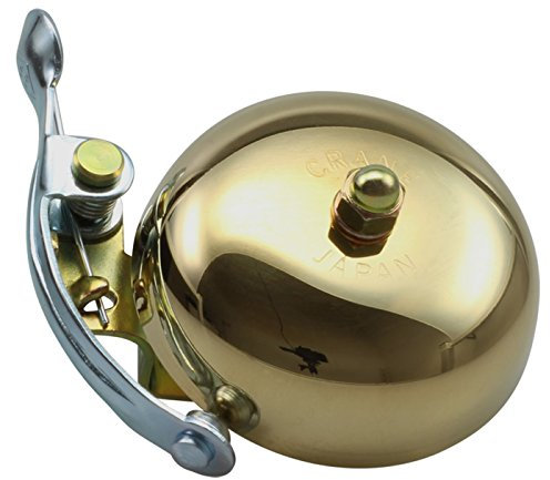 CRANE Bell Co. Fahrradklingel Suzu W Steel Band Mount, Gold, CR-SZSB-GL, 55mm Durchmesser