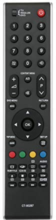 Vinabty Nuovo sostituito telecomando CT-90287 per Toshiba TV 32CV505DG 40XF355DG
