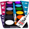 Blue Squid Face Painting Kit for Kids – Complete Face Paint Kit Palette, Stencils, 12 Colours - Safe for Sensitive Skin, Non Toxic Face Painting Kit Professional - Kids Party & Halloween Makeup Kit