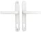 Roto Match Upvc Door Handle 200mm Screw Fix 2 Hole Fix 92mm PZ Sprung in White
