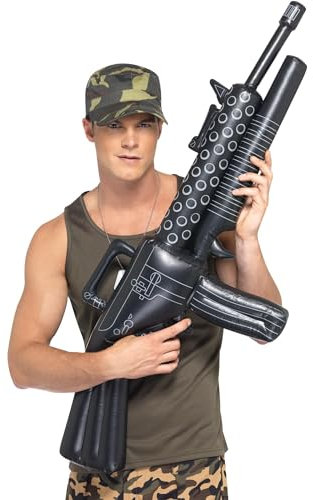 Smiffys Aufblasbares Maschinengewehr, 112cm Halloween