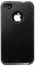 Puro Back Case - Metal - Apple iPhone 4 / 4S - schwarz