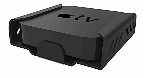 Maclocks ATVEN73 Aluminium Halterung für Apple TV (3G) mit Vesa 75-100mm Bohrung, patentierter Kabelsicherung, Schloss und 2 Schlüsseln