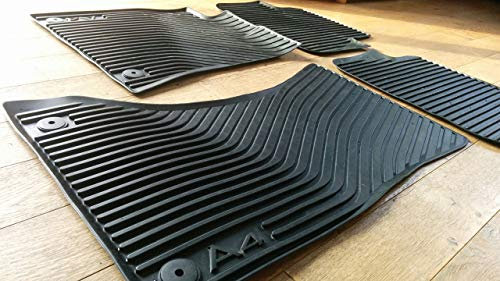 Original Audi Ersatzteile Audi A4 8K Gummi Fußmatten 4-teilig, Original Zubehör, vorn+hinten