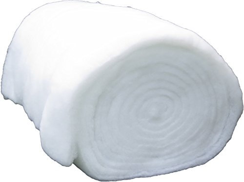 pemmiproducts Spezial Patchworkvlies 300g/m², 1,00 m x 2,50 m, ca. 4 cm dick, (EUR 13,80/m²), 100% Polyester,Volumenvlies,Polstervlies, Vliesstoff, Polsterwatte, Watte