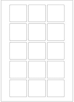 MADE IN GERMANY 150 Etiketten 50 x 50 mm weiß permanent klebend auf Bogen A4 (10 Bögen x 15 Etik.) CS Label – Universaletiketten zum Beschriften und Bedrucken