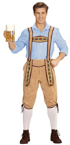 W WIDMANN MILANO Party Fashion - Costume bavarese, pantaloni tradizionali, festa della birra, festa popolare, carnevale