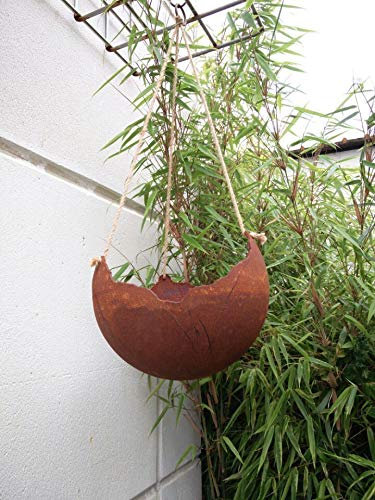 Zen Man Edelrost Pflanzschale Rost Hänger Kerzenschale Rost Hänger Pflanzschale Handarbeit 0.5cm 25 * 25 * 15cm L 101631