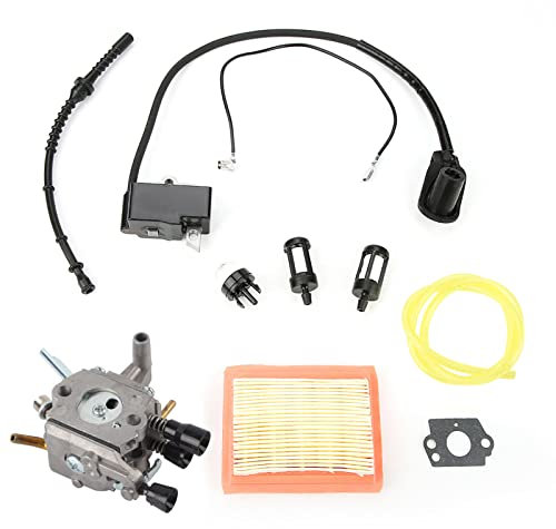 Carburatore Kit Completo con Filtro Aria e Bobina di Accensione per Generatore FS120 FS200 FS300 FS350 con Tubo Benzina e Lampadina