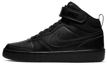 NIKE Court Borough Mid 2 (GS), Scarpe da Basket, Nero, 36 EU